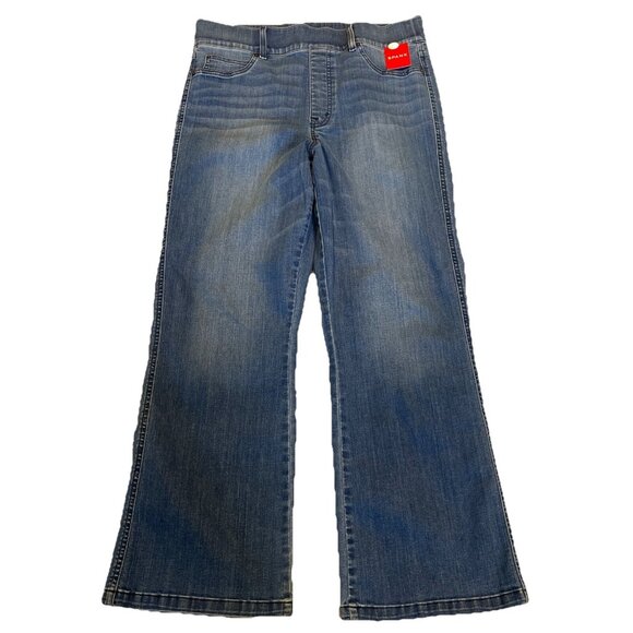 NWT Spanx Denim Cropped Kick Flare Pant VINTAGE INDIGO 204541T Size XL Tall - Picture 1 of 12